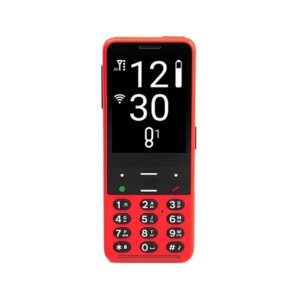 Classic 2 Vermelho Telefone Adaptado c/ Teclado e Voz BlindShell Classic 2