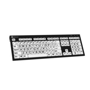 Teclado Ampliado NERO PC USB Letras Pretas Fundo Branco